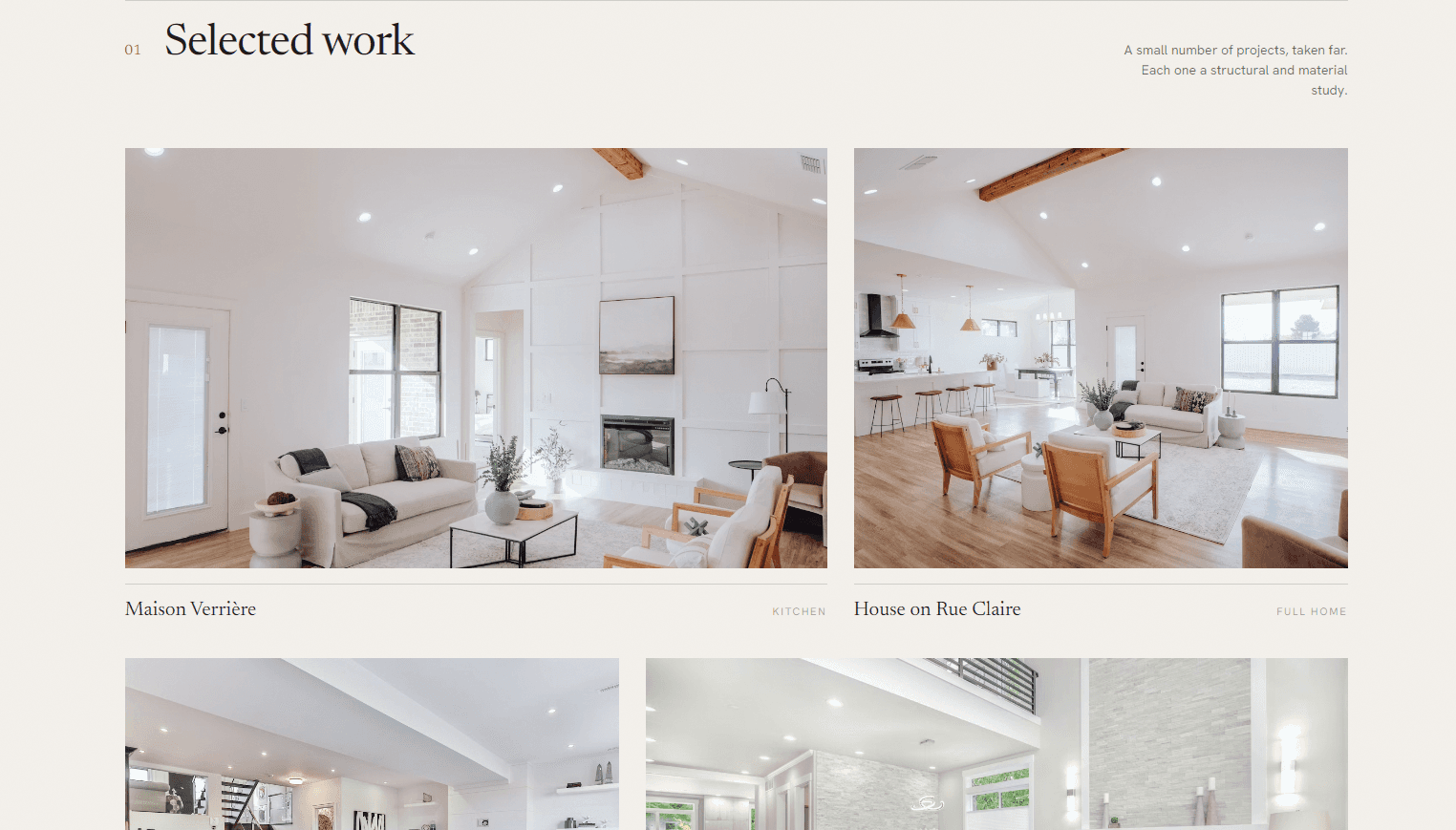 Atelier Brut — example website built by the studio