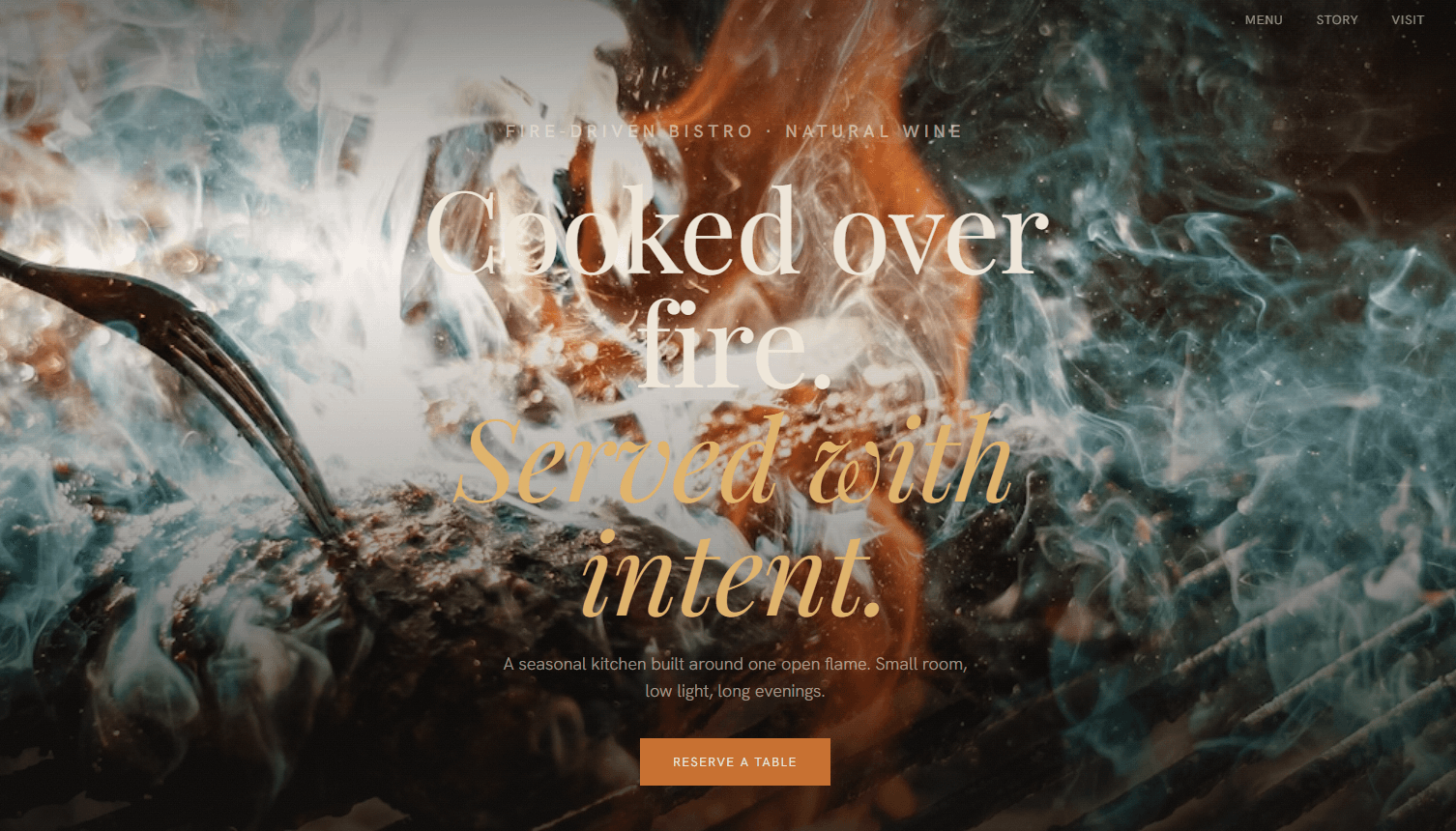 Braise — example website built by the studio