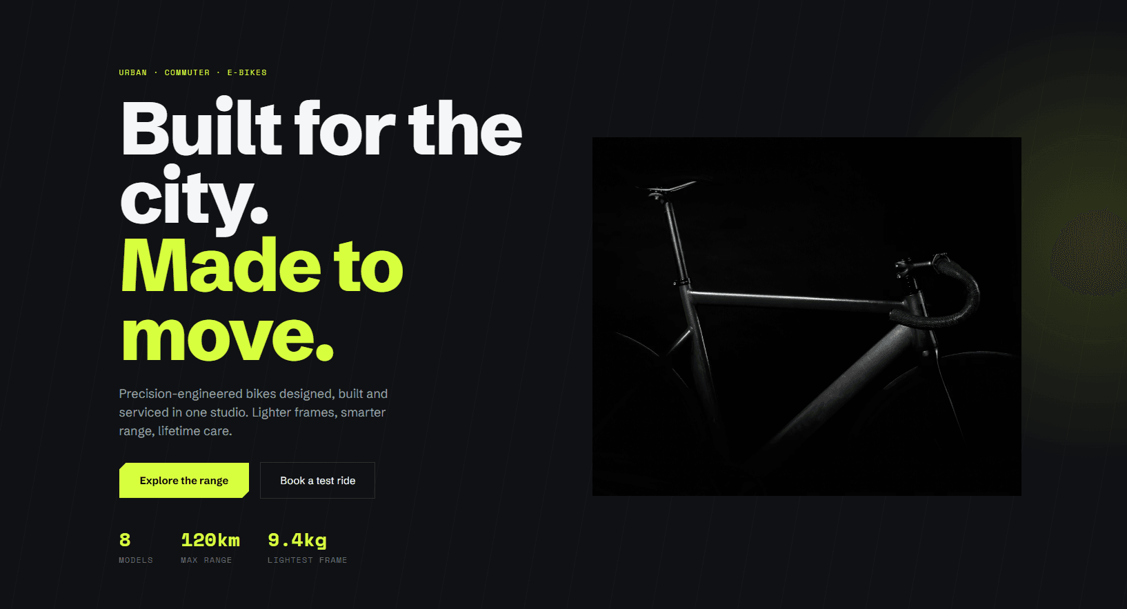 Cadence — example website built by the studio