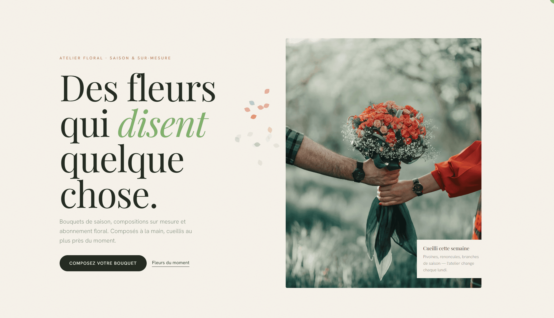 Pistil — example website built by the studio